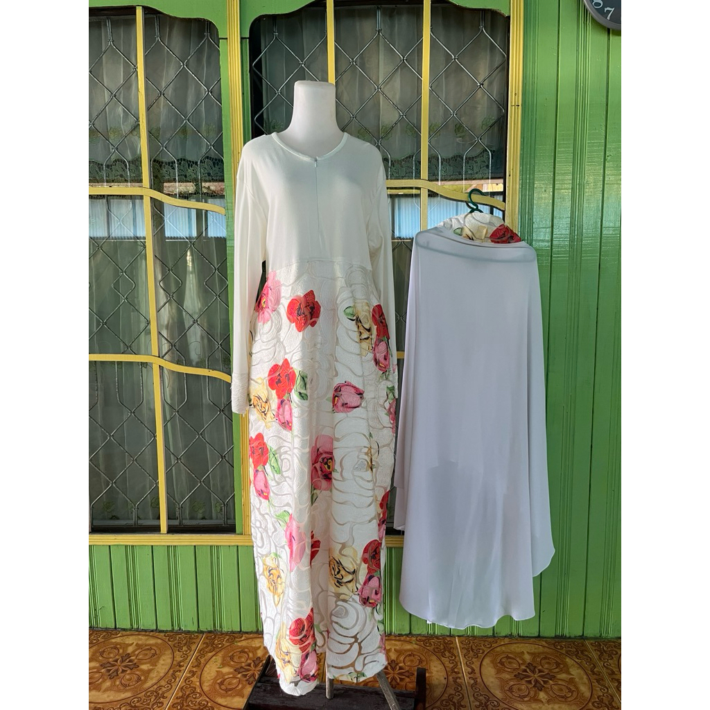 gamis preloved set syari