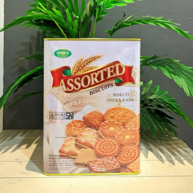 Borneo Biscuit Assorted Kaleng 650g