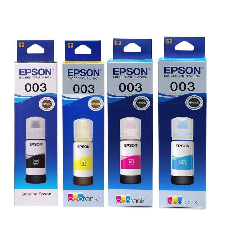 Paket 1 Dus Tinta Epson 003 Isi 60 Pcs Cetak Tajam Bizbox Acc...