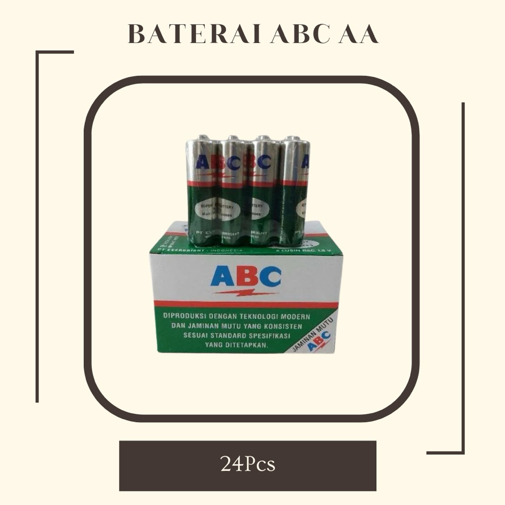[ PACK ] BATU BATERAI ABC HIJAU AA / BATERAI JAM HIJAU