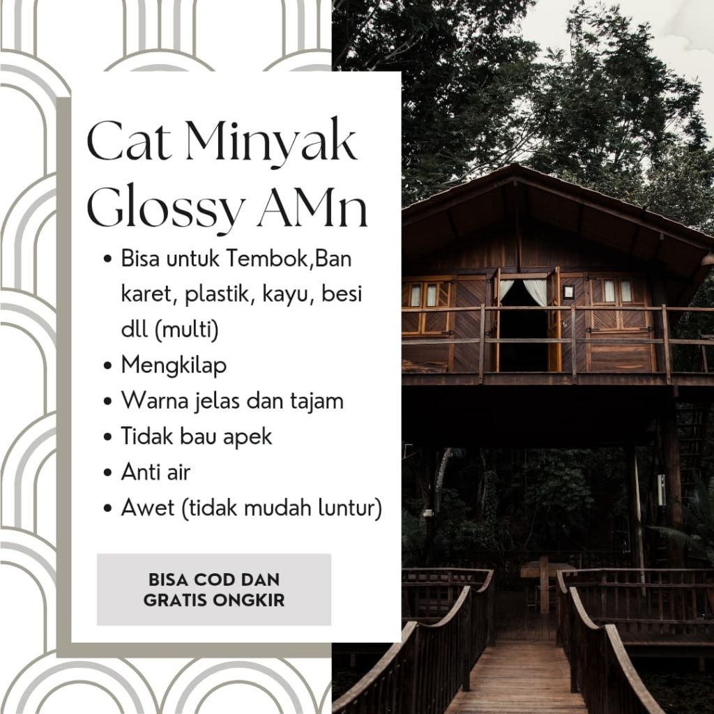 Cat multi glossy warna coklat tua kemasan 1kg bisa untuk besi, kayu, tembok, plastik, gypsum, ban, d