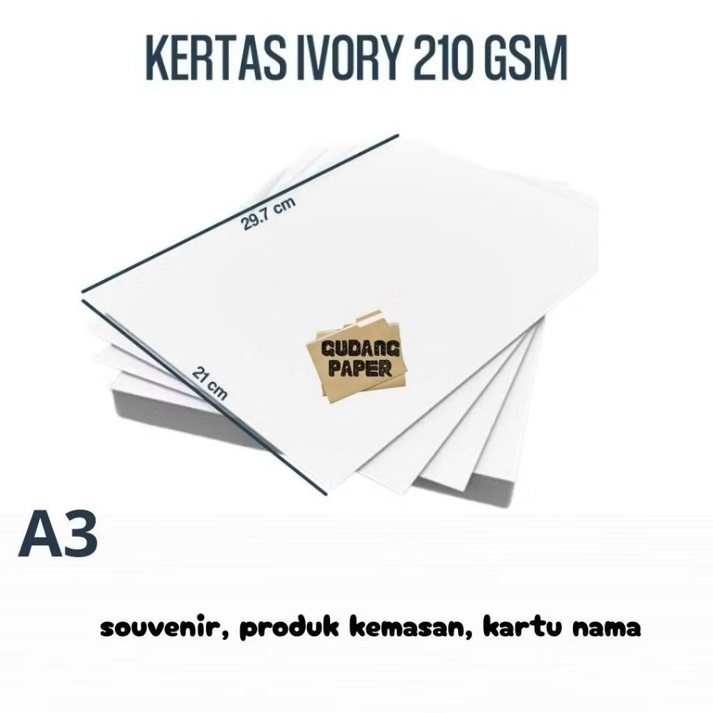 kertas ivory 210 gsm A3 & A3 PLUS isi 100 lembar kertas ivory A3 & A3 PLUS kertas ivory 210 gram