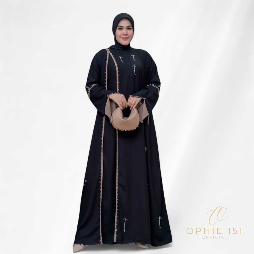 Ophie151 Gamis Dubai Premium Yasmin Fashion Muslim Model Syari Elegan