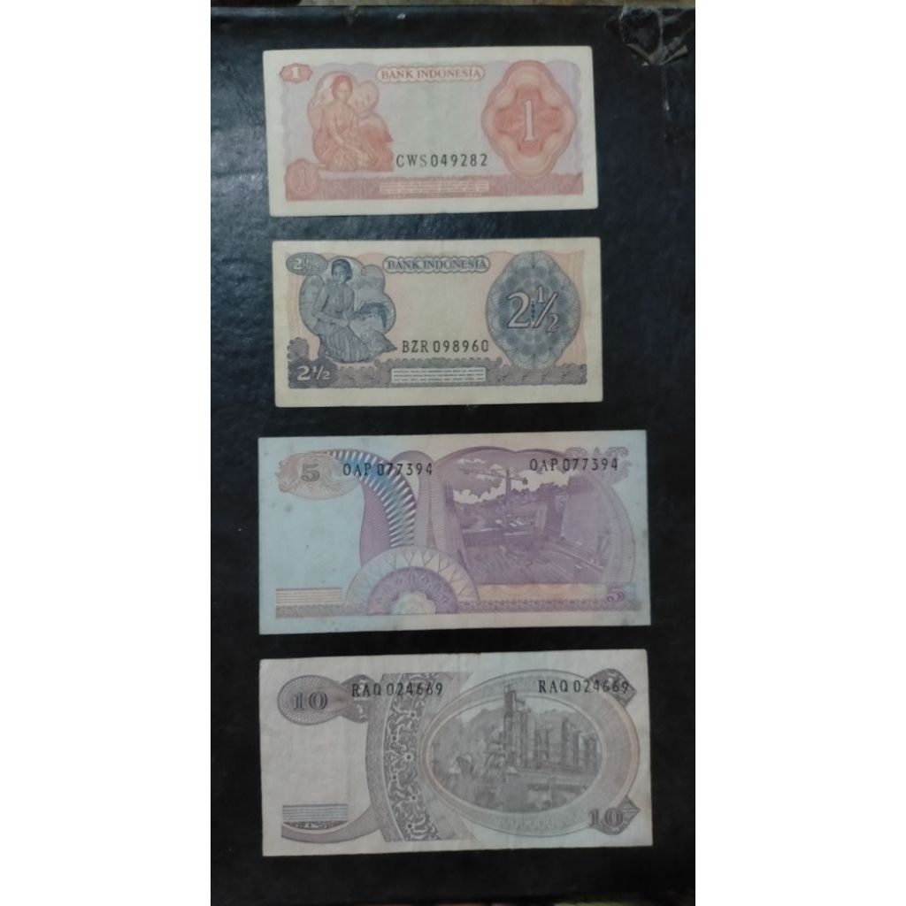 set uang seri Sudirman 1968 mulai 1 rupiah Sudirman Rp 5 Sudirman 10 rupiah sudirman