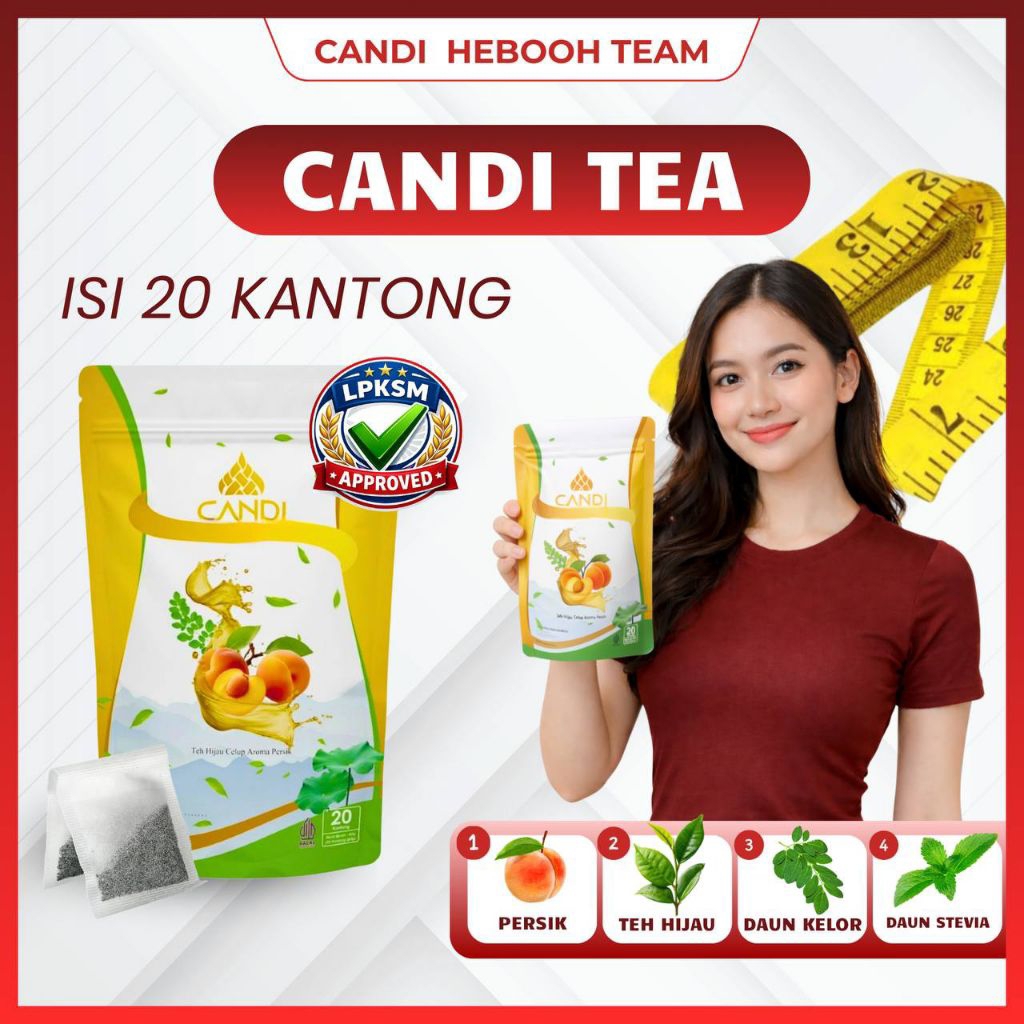 Candi slimming tea .teh pelangsing candi.tea detox lemak teh pelangsing herbal teh pelangsing bpom o