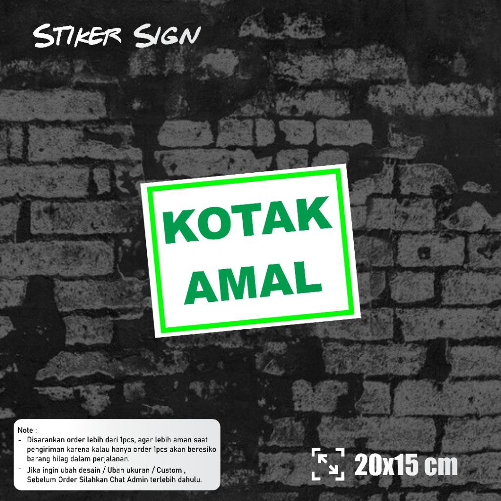 Stiker Kotak Amal