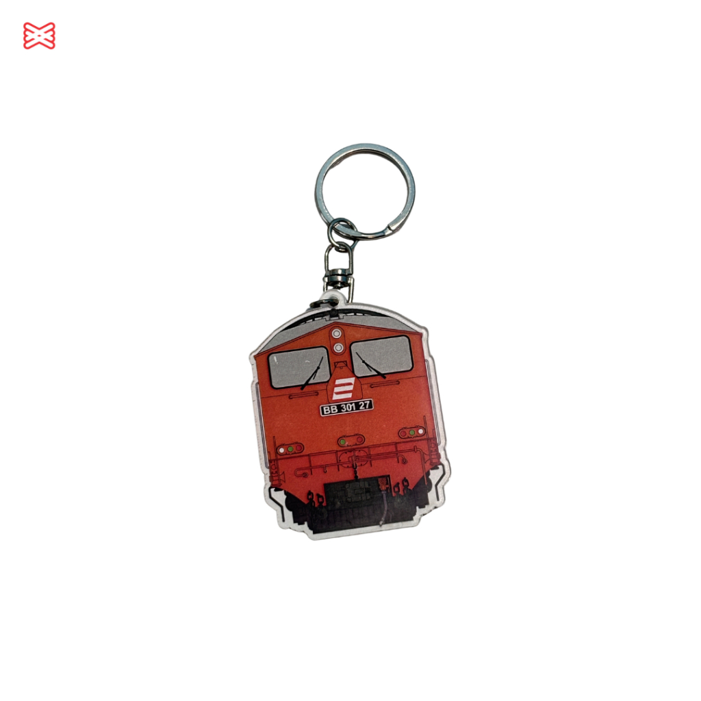 Lokomotif BB301 | Gantungan Kunci Akrilik