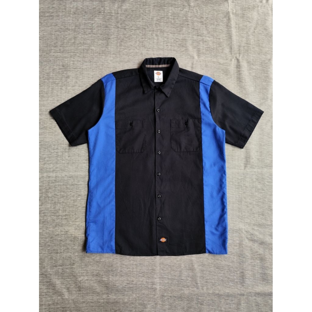 Workshirt Dickies Two Tone / Kemeja Dickies Double Pocket