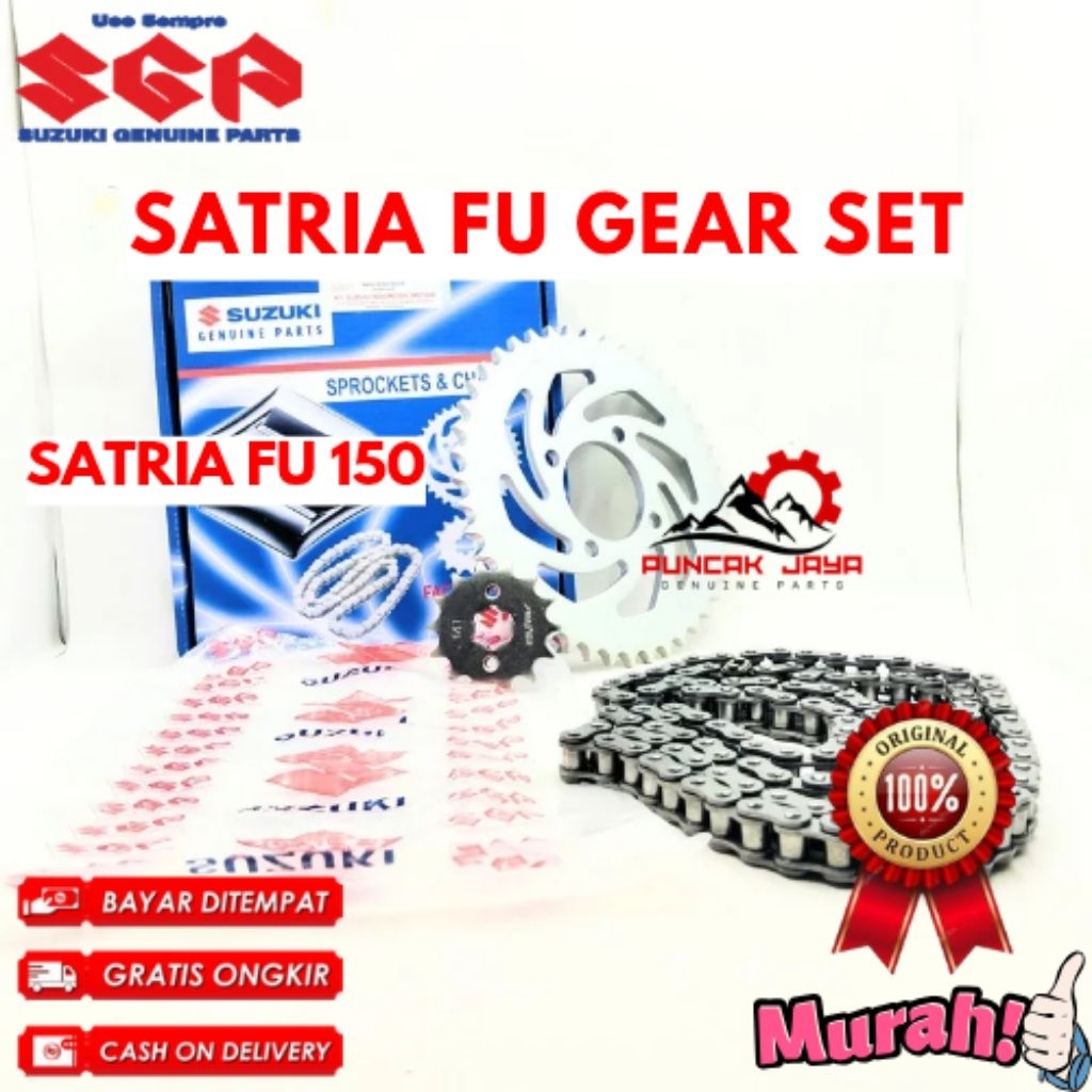 GEAR SET ORIGINAL SUZUKI KODE SATRIA FU, GEAR SET SATRIA FU 150
