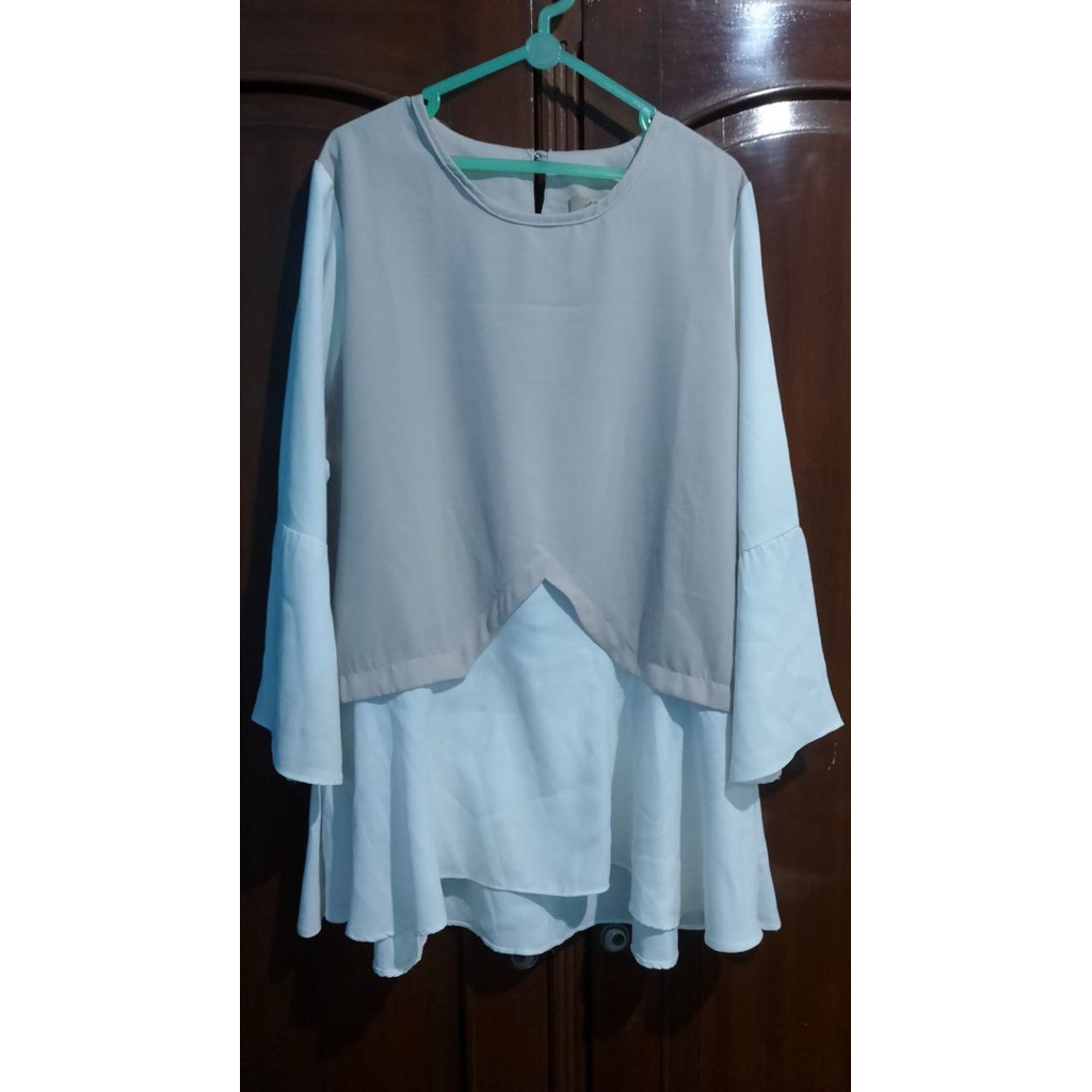 blouse atasan wanita cream