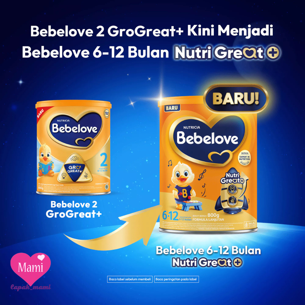 BEBELOVE 1 0-6 BULAN 200GR Nutricia bebelove 2 6 - 12 bulan