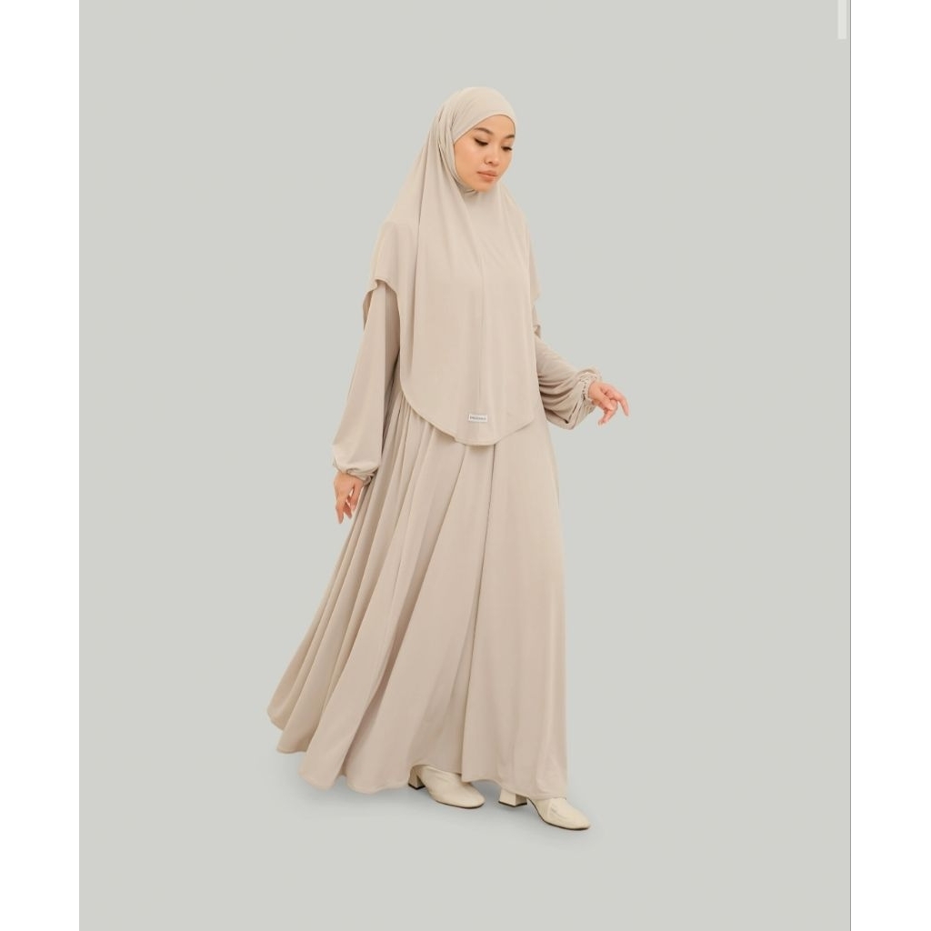 READY ‼️Hadda Dress Cream M by Khalewale