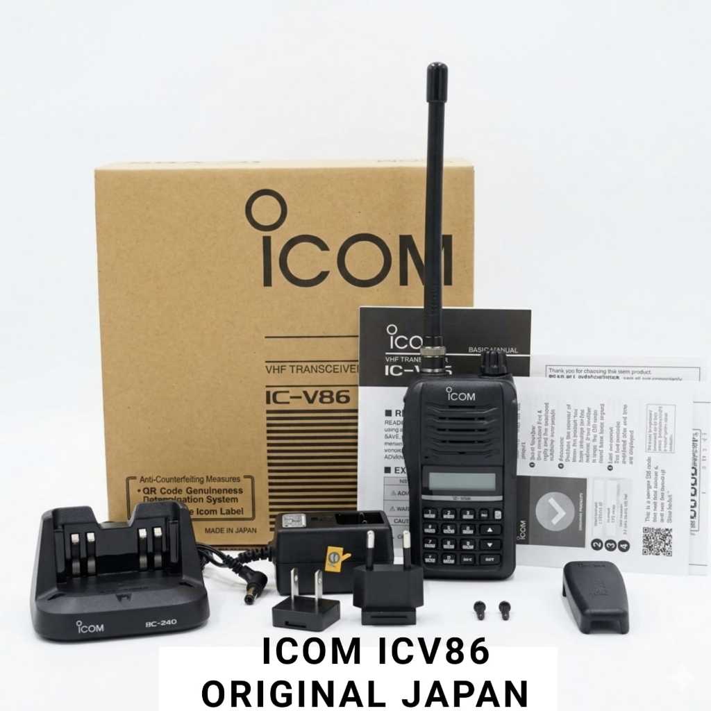 HT ICOM IC-V86 BARU ORIGINAL JAPAN(Bonus Charger adaptor)