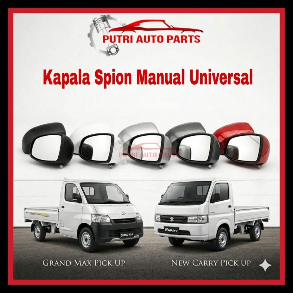 Spion Grand Max variasi Universal  untuk modipikasi mobil pickup Grandmax Apv pick up Carry Traga Dl