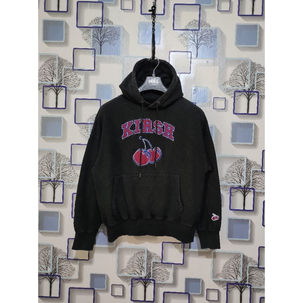 Hoodie boxy kirsh logo Cherry bahan baby Terry