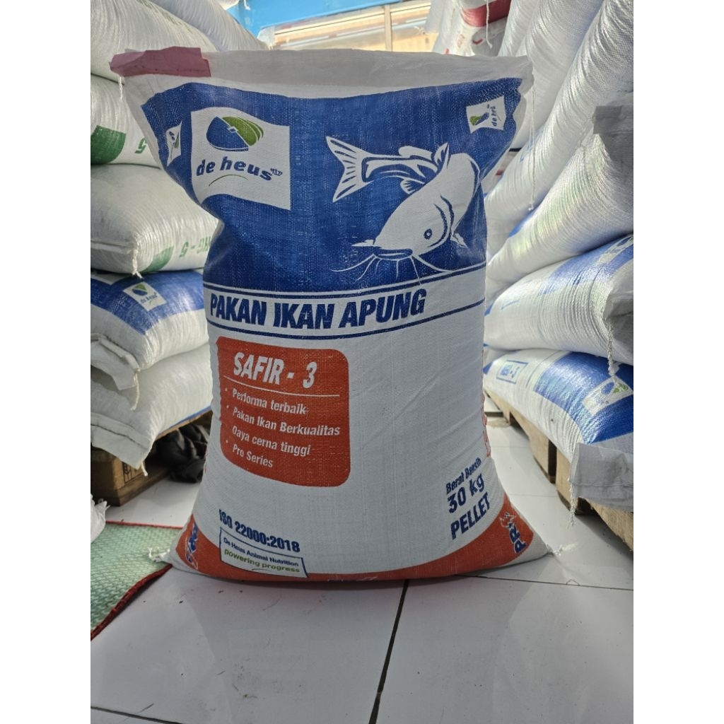 Pakan Ikan Safir PRO | Protein 35% | sangat cocok untuk ikan lele