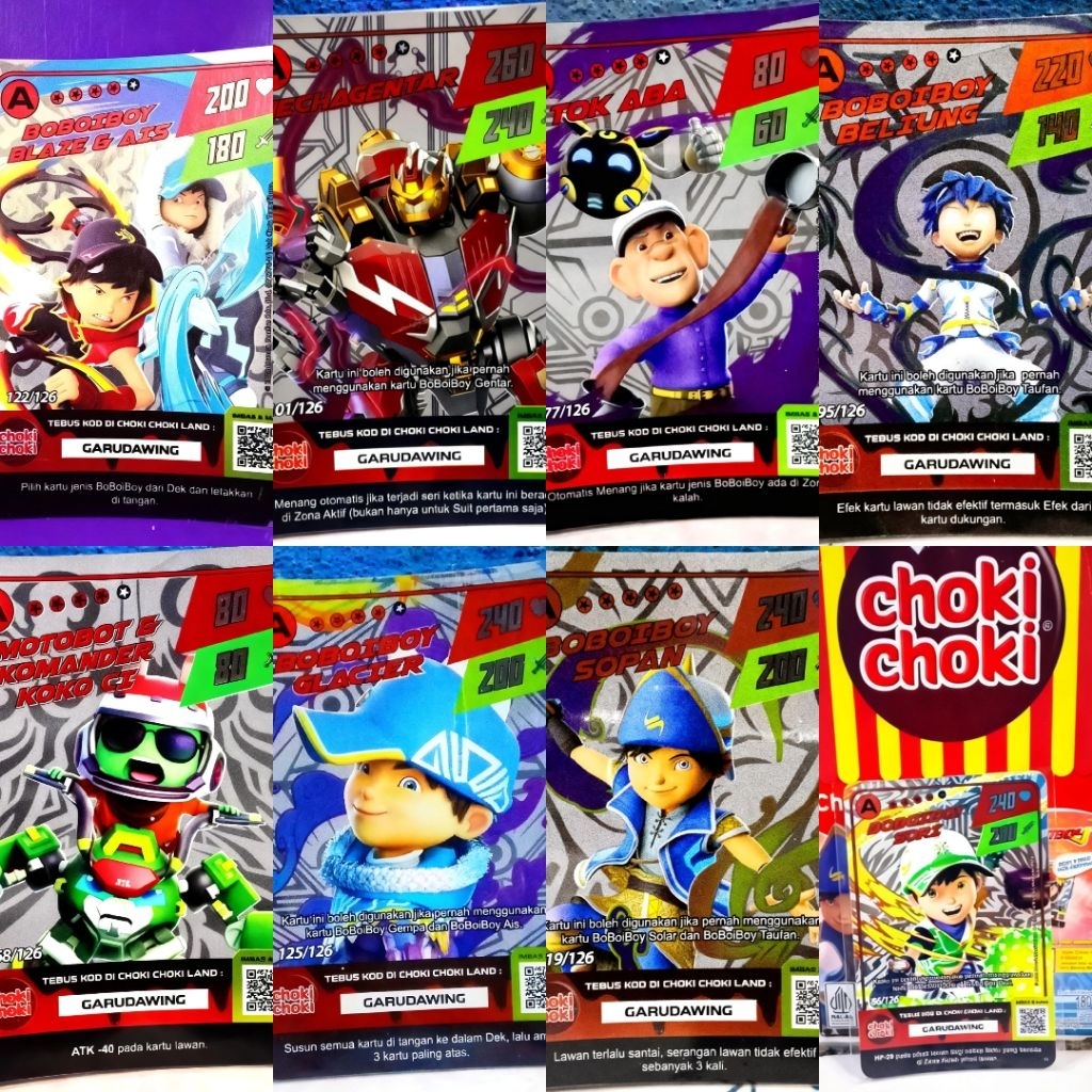 card Boboiboy galaxy Monsta v2 A HOLO 1PCS asli chokicoki