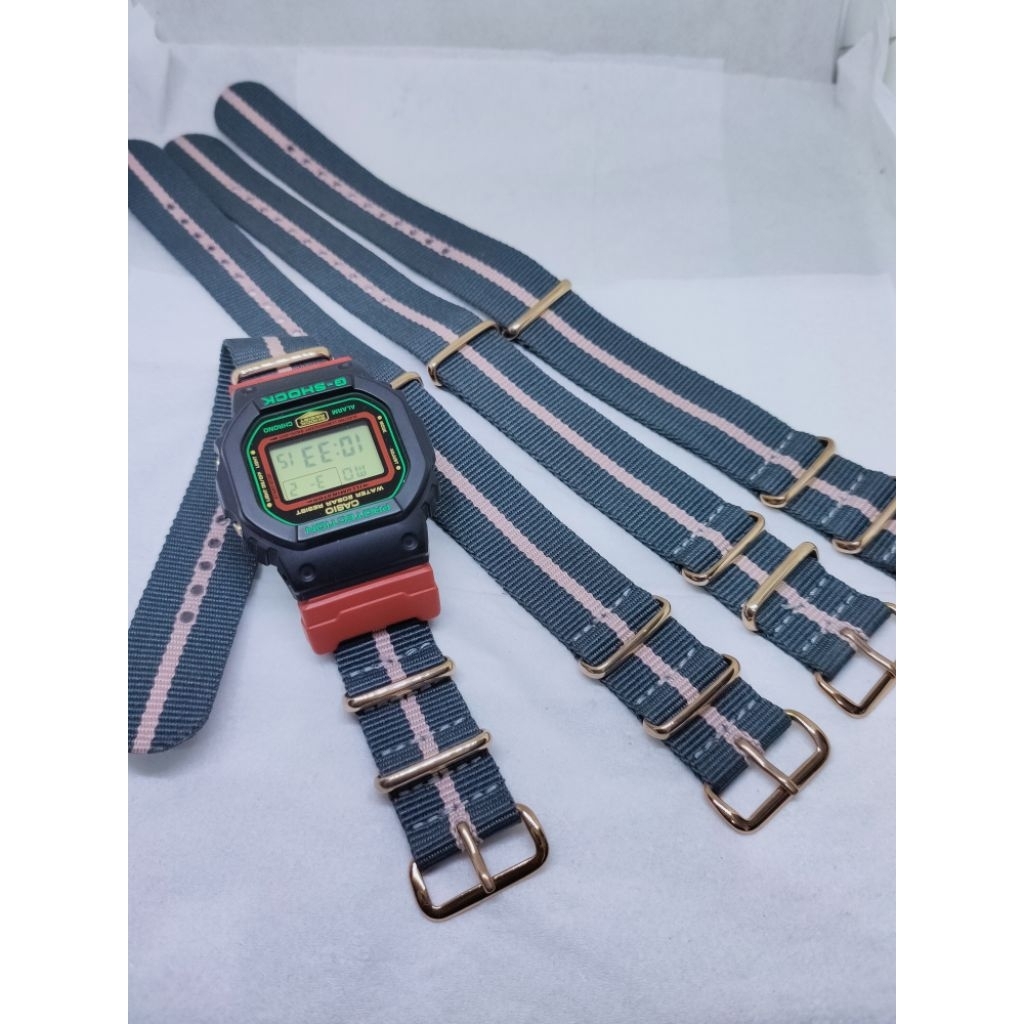 Classic nato strap premium nylon zulu strap watch 20mm strap jam tangan sports diver chronograph par