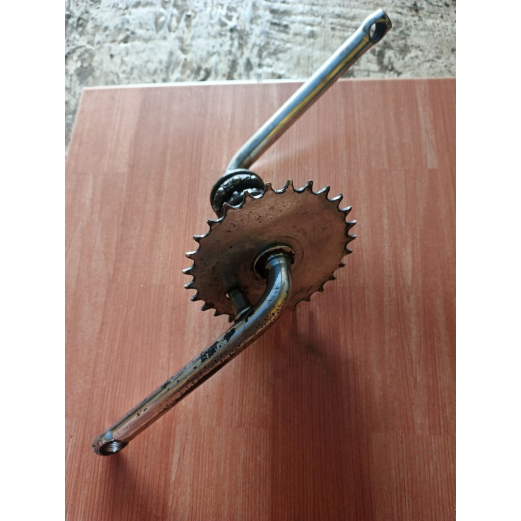 crankset sepeda bmx gigi 28 second antiq