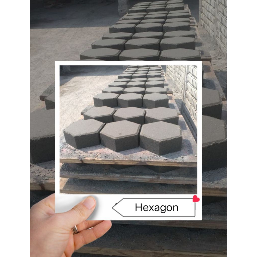 Paving block hexagon / segi enam harga per M2