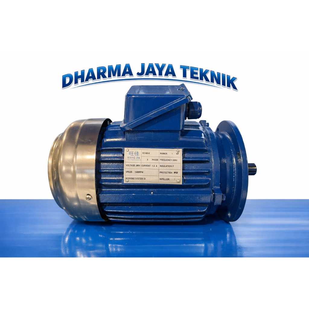 Motor Kincir Tambak 1 Hp , 3 Phase 9 Spline - Dinamo kincir 1 Hp 0,75Kw 3 Phase 9 Spline