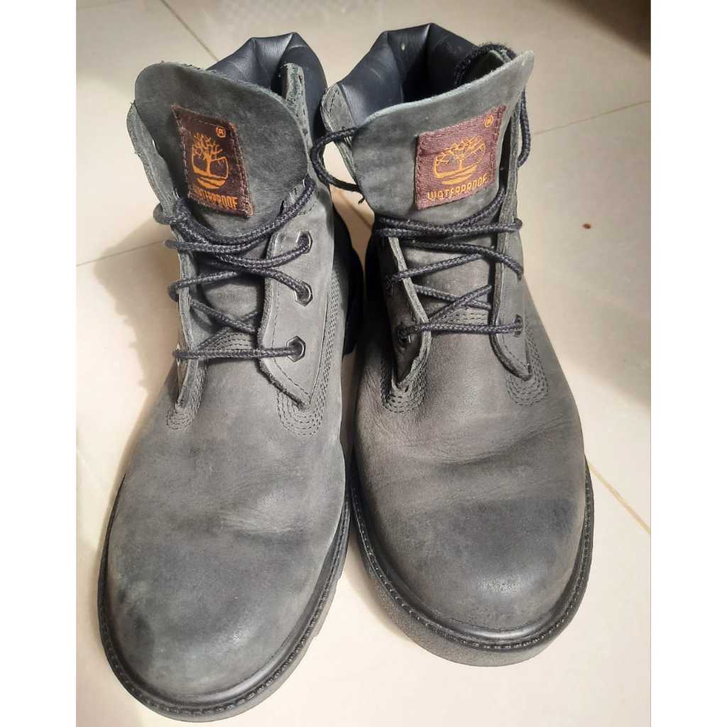 Timberland Boots Black Suede Size 36