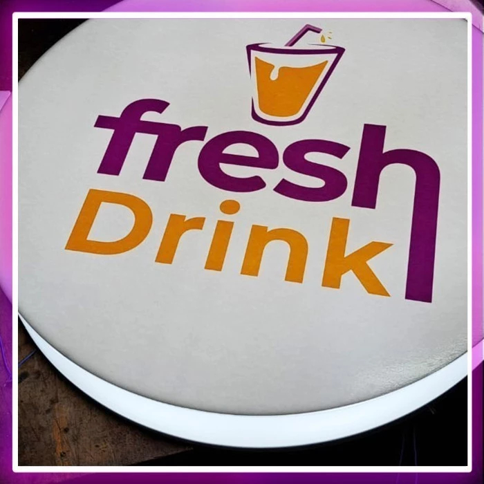 Neon Box Diameter 80cm 1 Sisi Full Acrylic