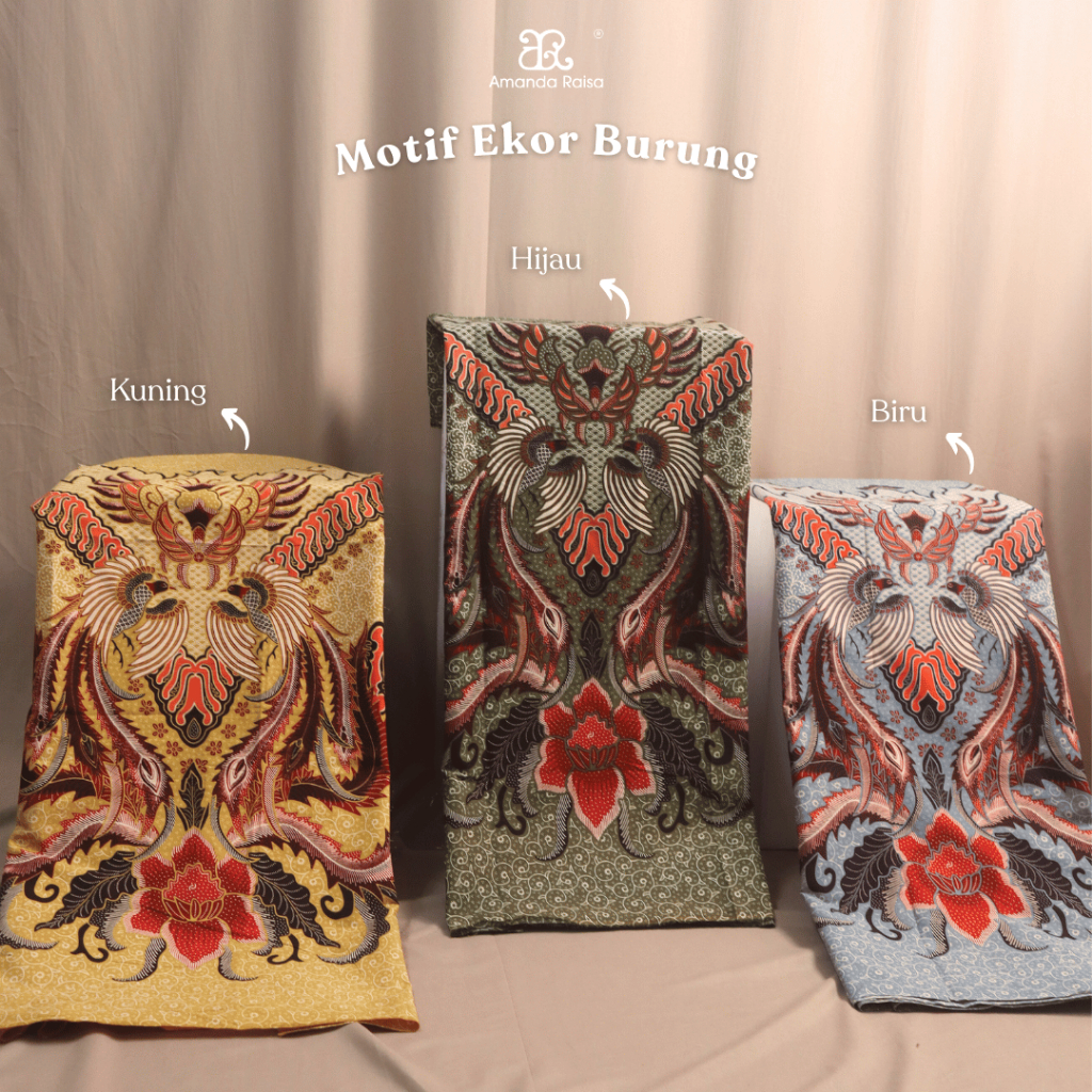 Kain Batik Potongan Meteran Motif Ekor Burung