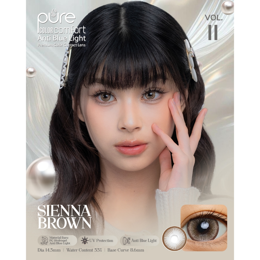 [COD] PURE COLOR COMFORT ANTI BLUELIGHT VOL.II SOFTLENS PREMIUM diameter 14,5mm by IRISLAB - Water C