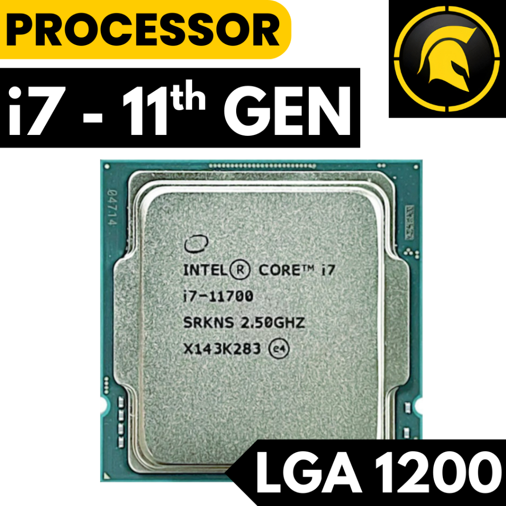 Processor Intel Core i7 Gen 11 Rocket Lake 11700 11700T 11700K 11700KF Tray Tanpa Fan Garansi 1 Bula