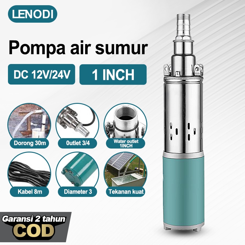 NEW Pompa Air Celup 12V Submersible Pump DC Angkat Tinggi 30m/Pompa celup sumur dalam/Cocok untuk