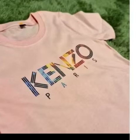 kaos katun anak perempuan kaos kenzo pink
