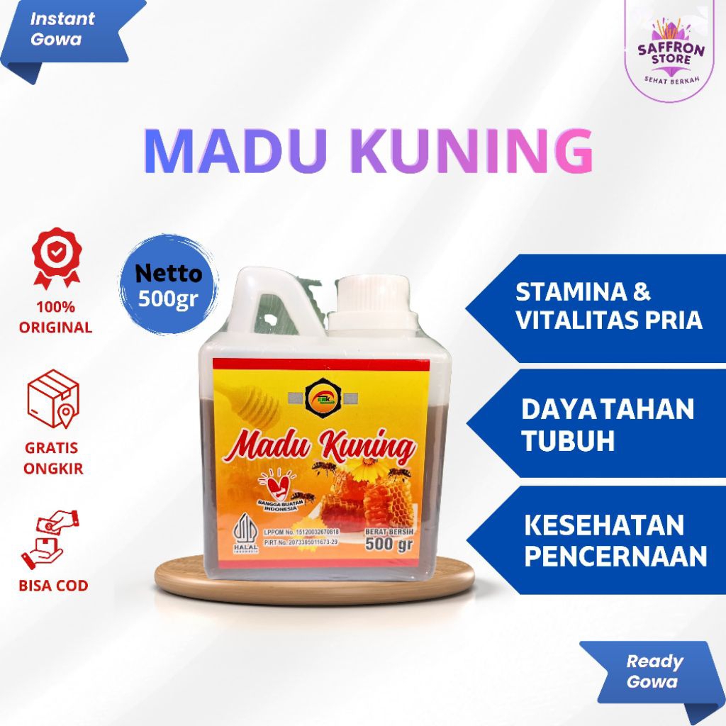 Madu Kuning AMK | Madu Alami Kuning 500Gram