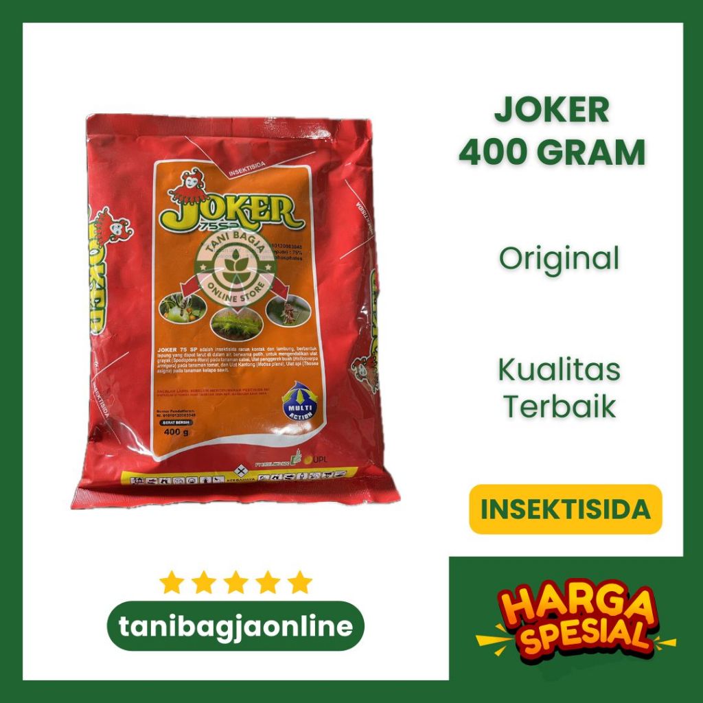 JOKER Insektisida 75 SP Bubuk Sistemik Lambung Cabai Tomat 100gr 400gr | obat tanaman |