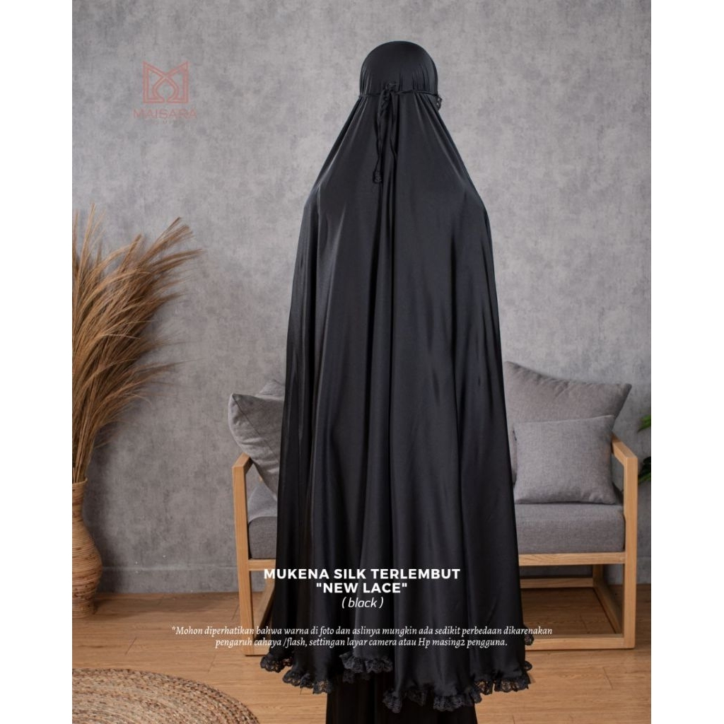 MUKENA SILK POLOS NEW LACE MAISARA PREMIUM | MUKENA SILK POLOS MAISARA PREMIUM