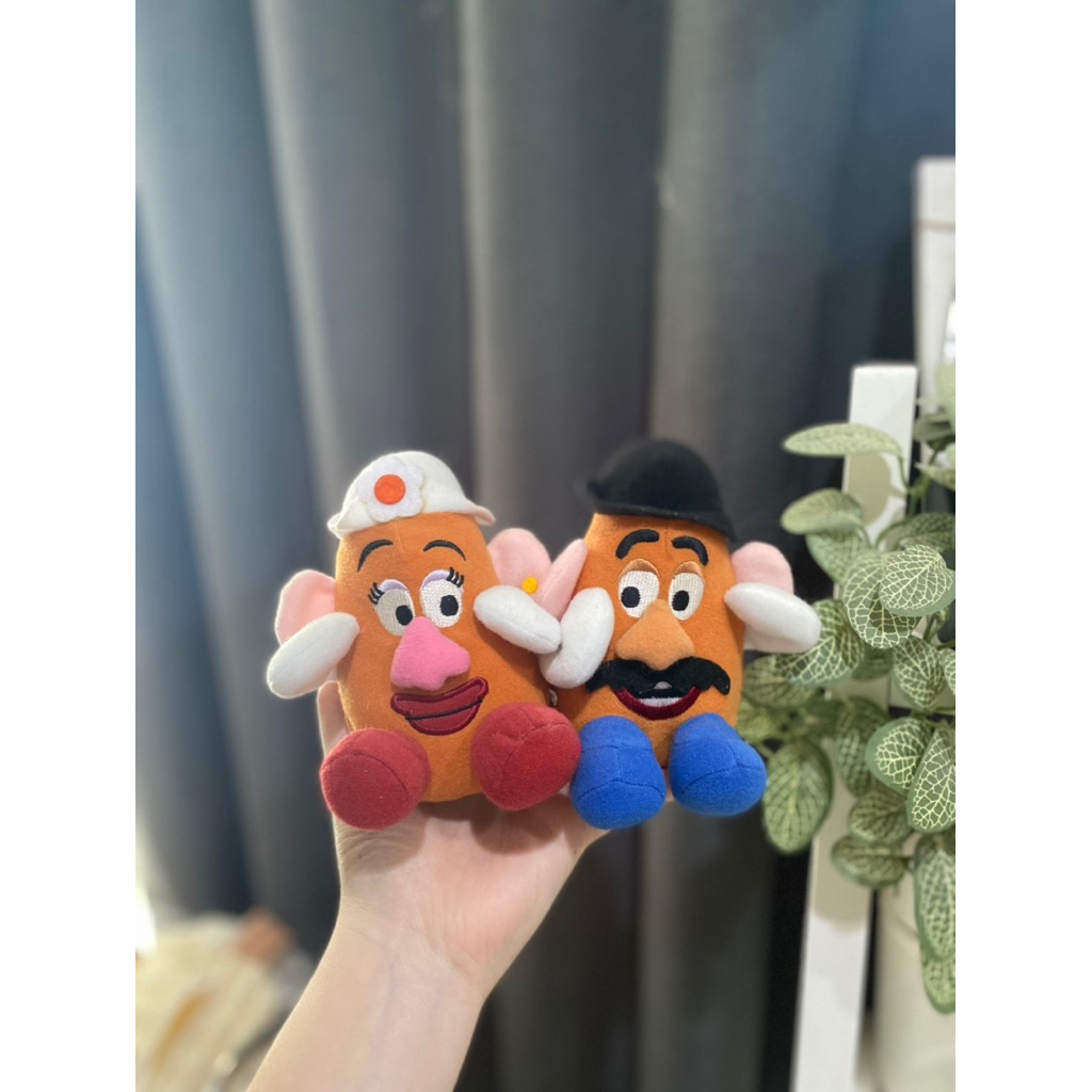 boneka mr mrs potato toy story tarik getar sega / couple plushie