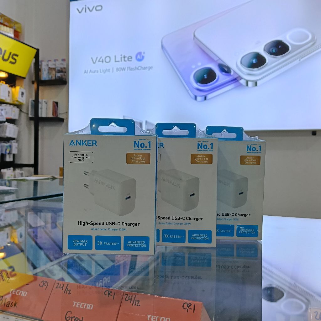Travel Charger ANKER USB C For iPhone, Samsung And More Anker Select Charger 20W kepala charger