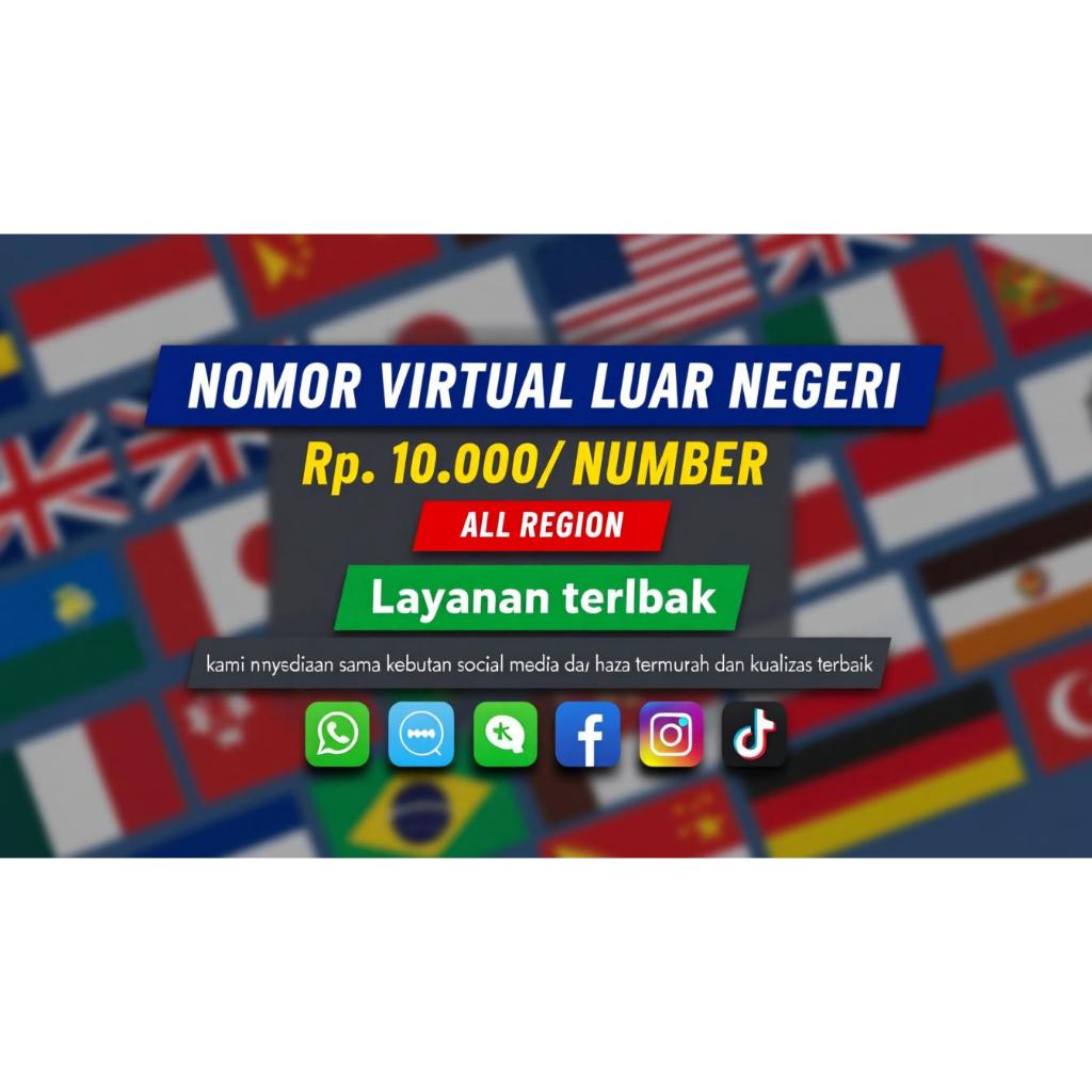 Nomor Virtual Luar Negeri Termurah Aman Terpercaya