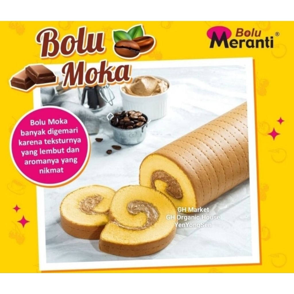 Bolu gulung Meranti Rasa Moka