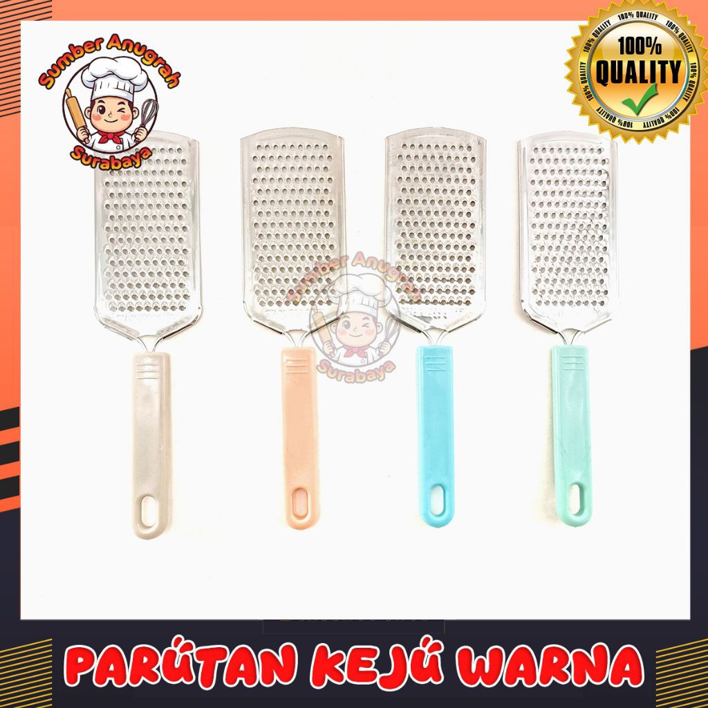 Souvenir Parutan Keju Gagang Warna Staniless | Stenlis