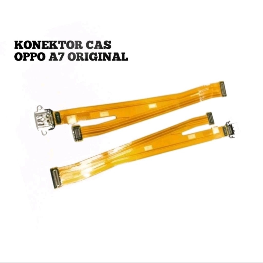 konektor cas oppo A7 original Fleksibel konektor papan cas board pengganti