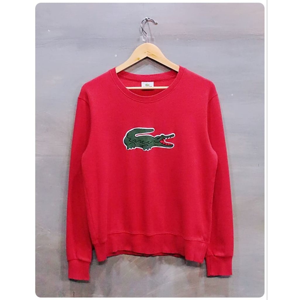 Lacoste Big Logo Bordir Crewneck