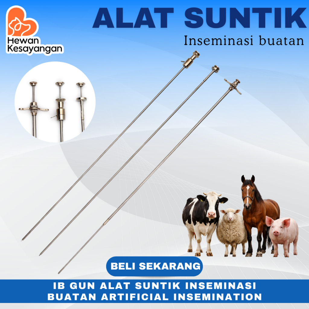 IB Gun Alat Suntik Inseminasi Buatan Alat Kawin Suntik Hewan Ternak Kambing Domba Sapi dll