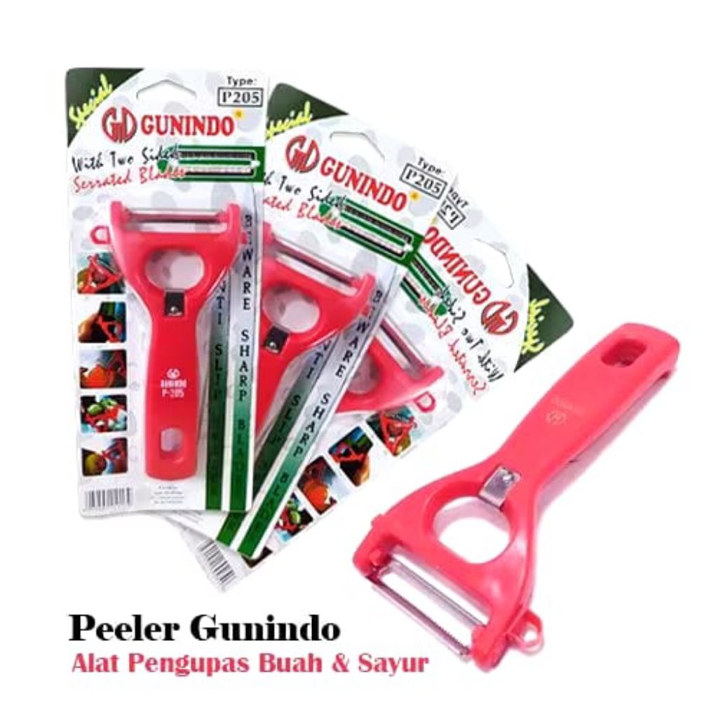Kupas Buah GUNINDO P-205 Pisau Kupas Wortel Kentang / Pisau Kupas Buah