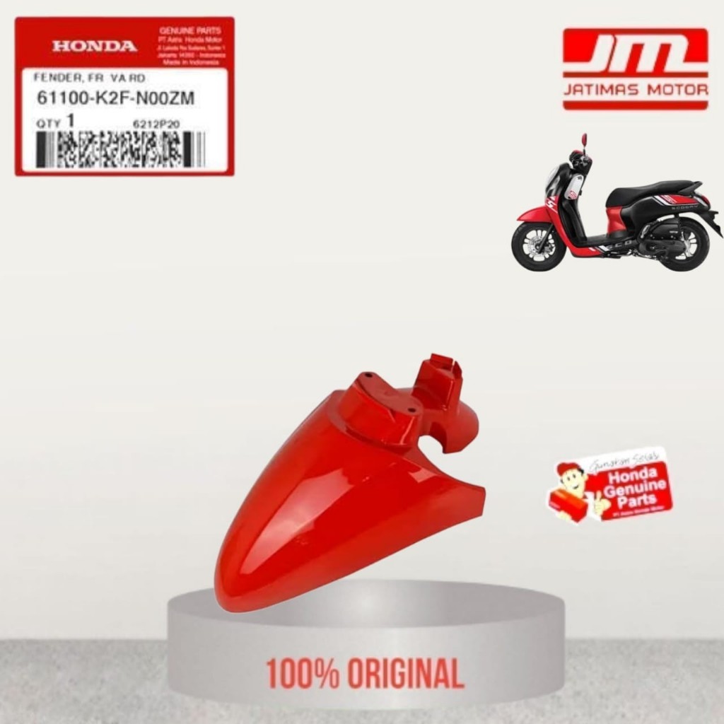 61100-K2F-N00ZM Slebor depan scoopy K2F merah glossy
