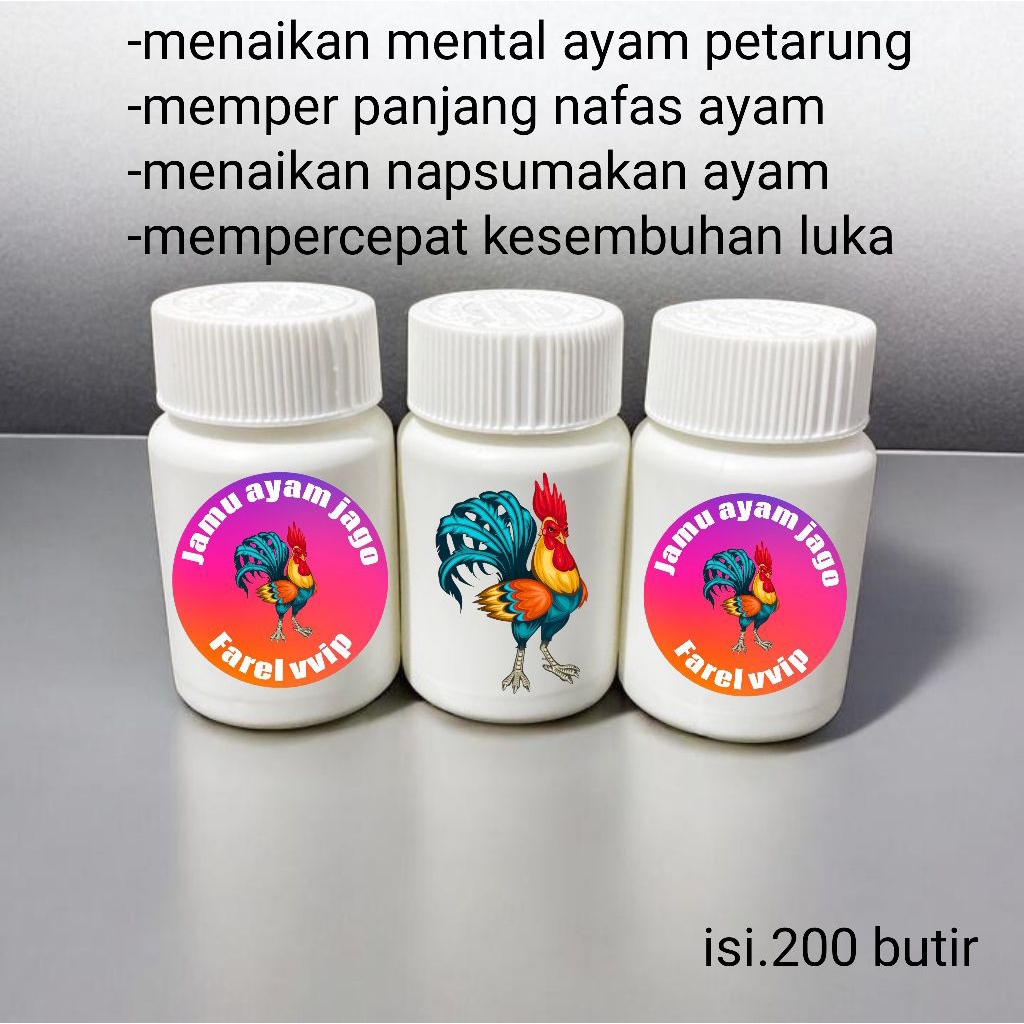 JAMU AYAM FAREL VVIP menaikan mental ayam .jamu ayam bangkok aduan. jamu ayam petarung .obat ayam .o