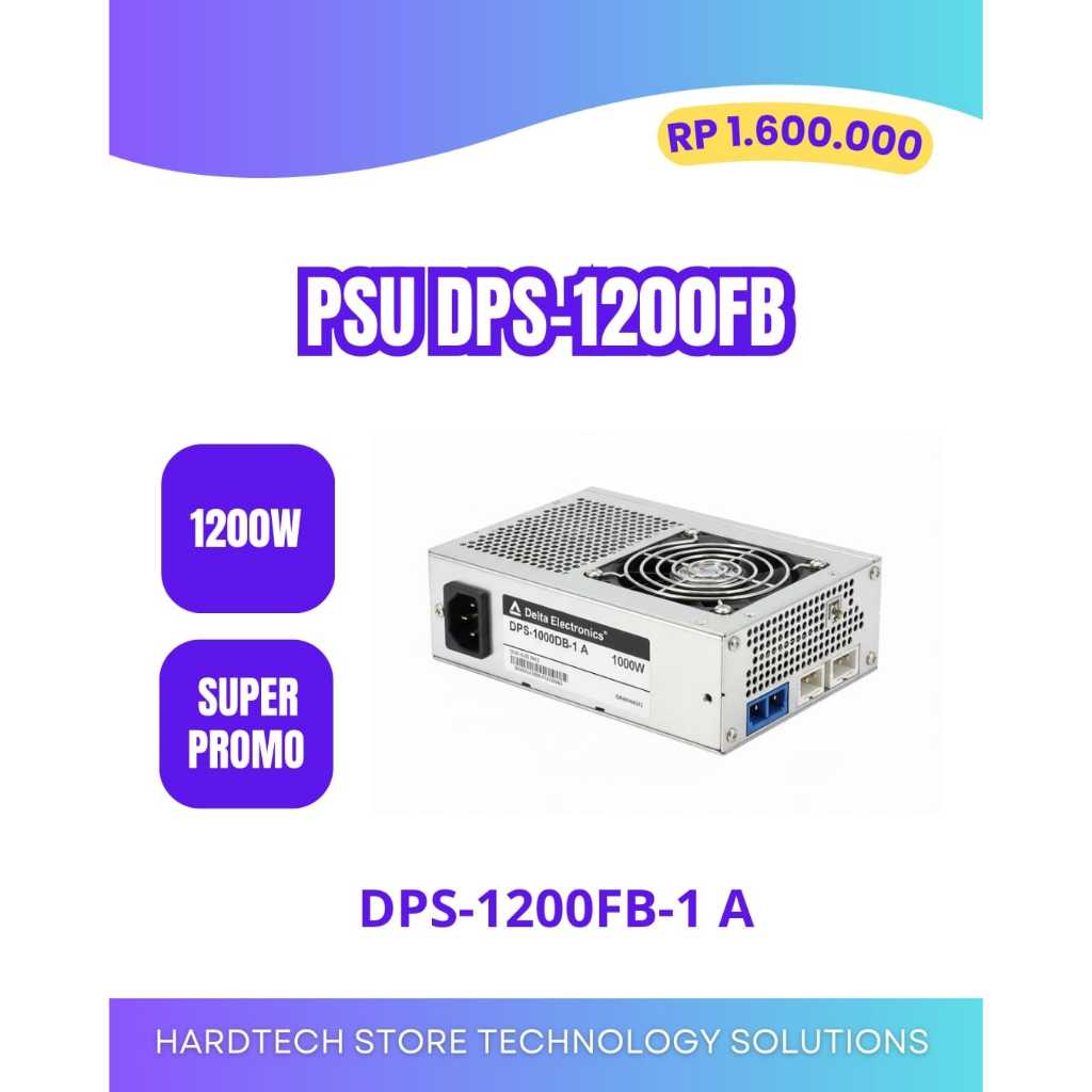 PSU Server Delta DPS-1200FB-1A 1200W 80+ Platinum Power Supply Mining Rig 1200 Watt Original