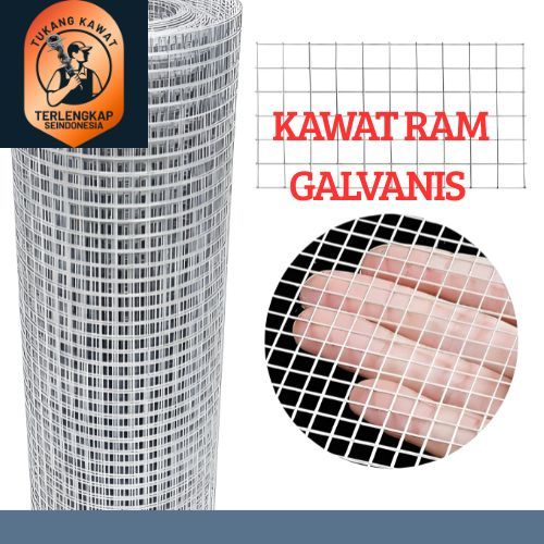 kawat ram galvanis varian lubangan