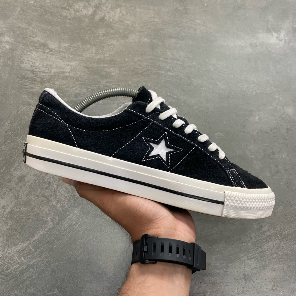 [Size 42] Converse One Star Suede Low Black White 2021 (171587C) Second Original Kondisi Mulus No Mi