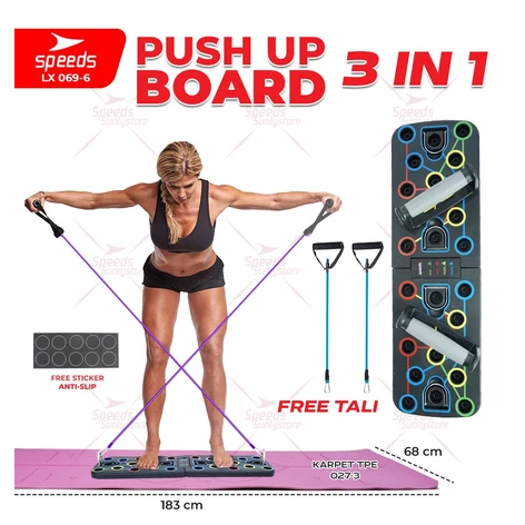 SPEEDS Push Up Stand Bar Alat Bantu Push Up Bar Olahraga Fitness Push Up 069-6